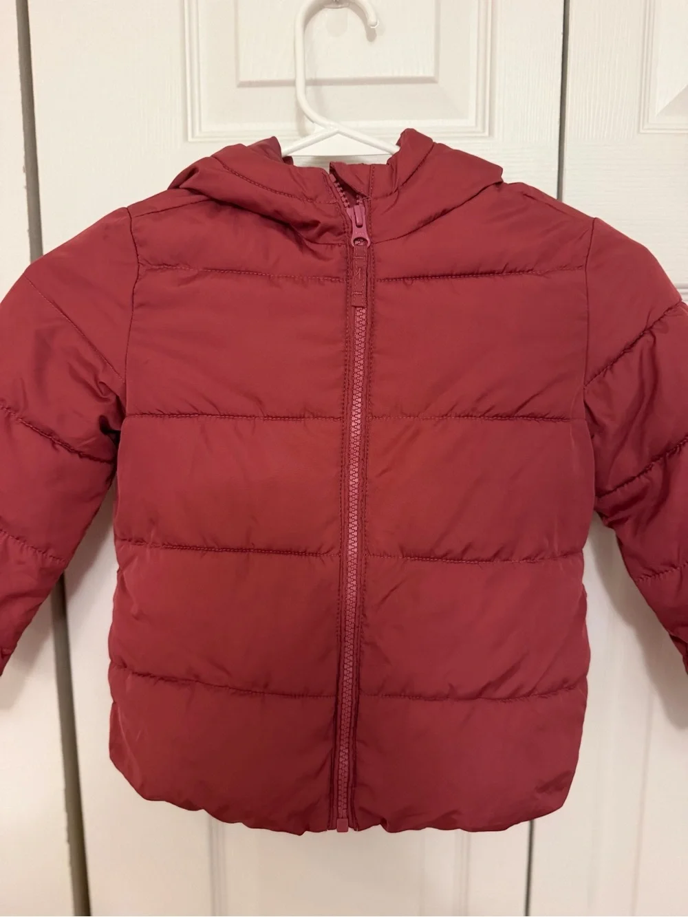The Children's Place Red Hooded Quilted Puffer Jacket